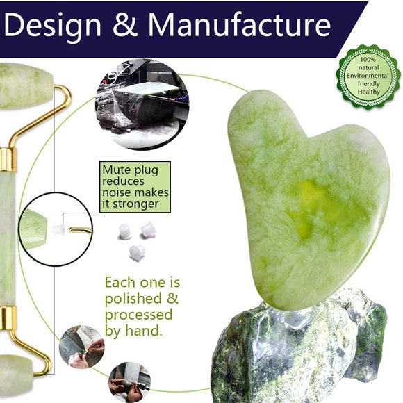 NEW Exfoliating Jade Roller - Picture 3 of 7